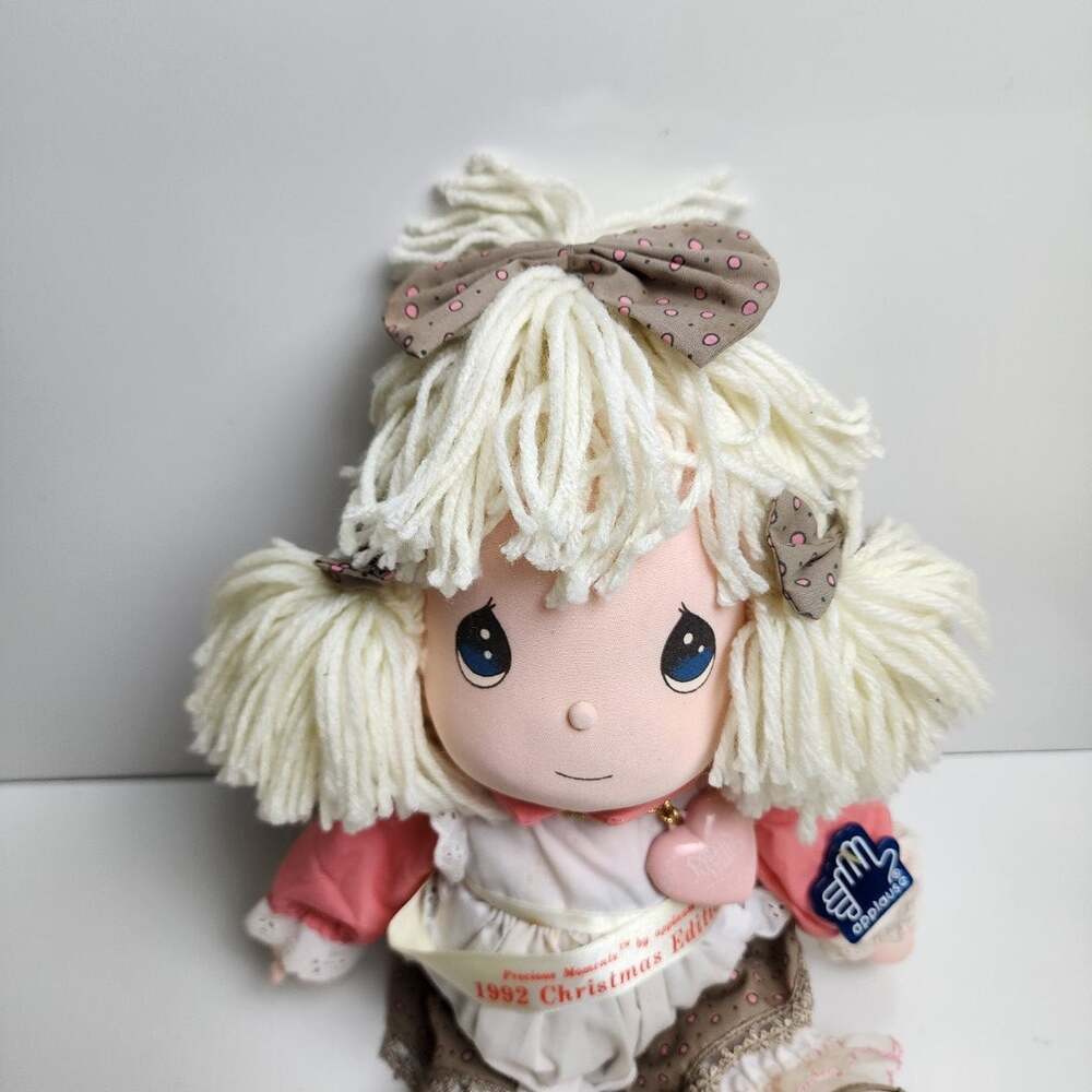 Vintage Precious Moments by Applause 1992 Christmas Edition Girl Doll Plush